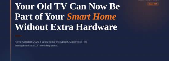 Home Assistant 2026.4 adds native IR support — Smart Homes School Weekly Issue 57